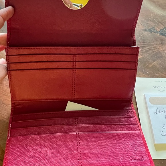 Hot Pink Coach Wallet - Picture 4 of 7
